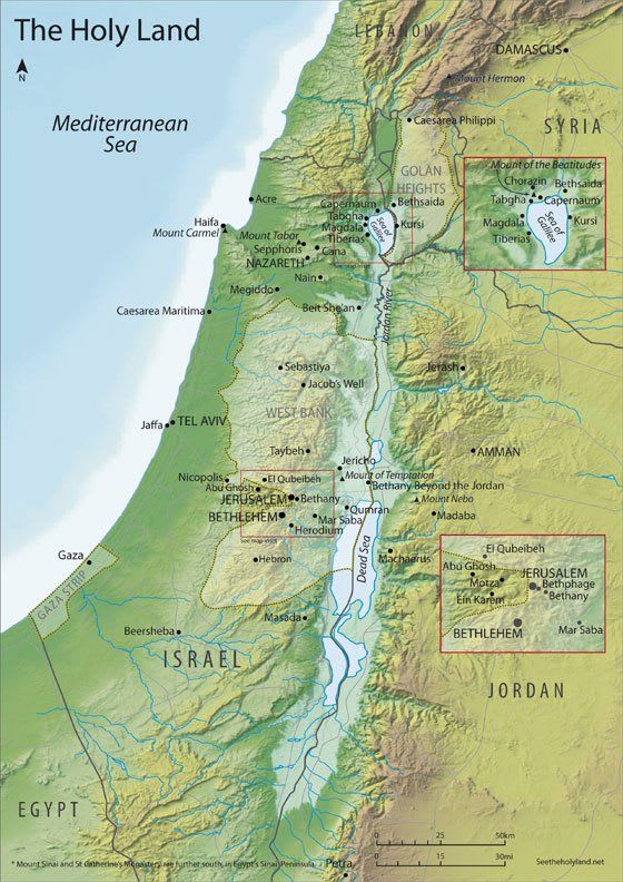 map of the Holy Land